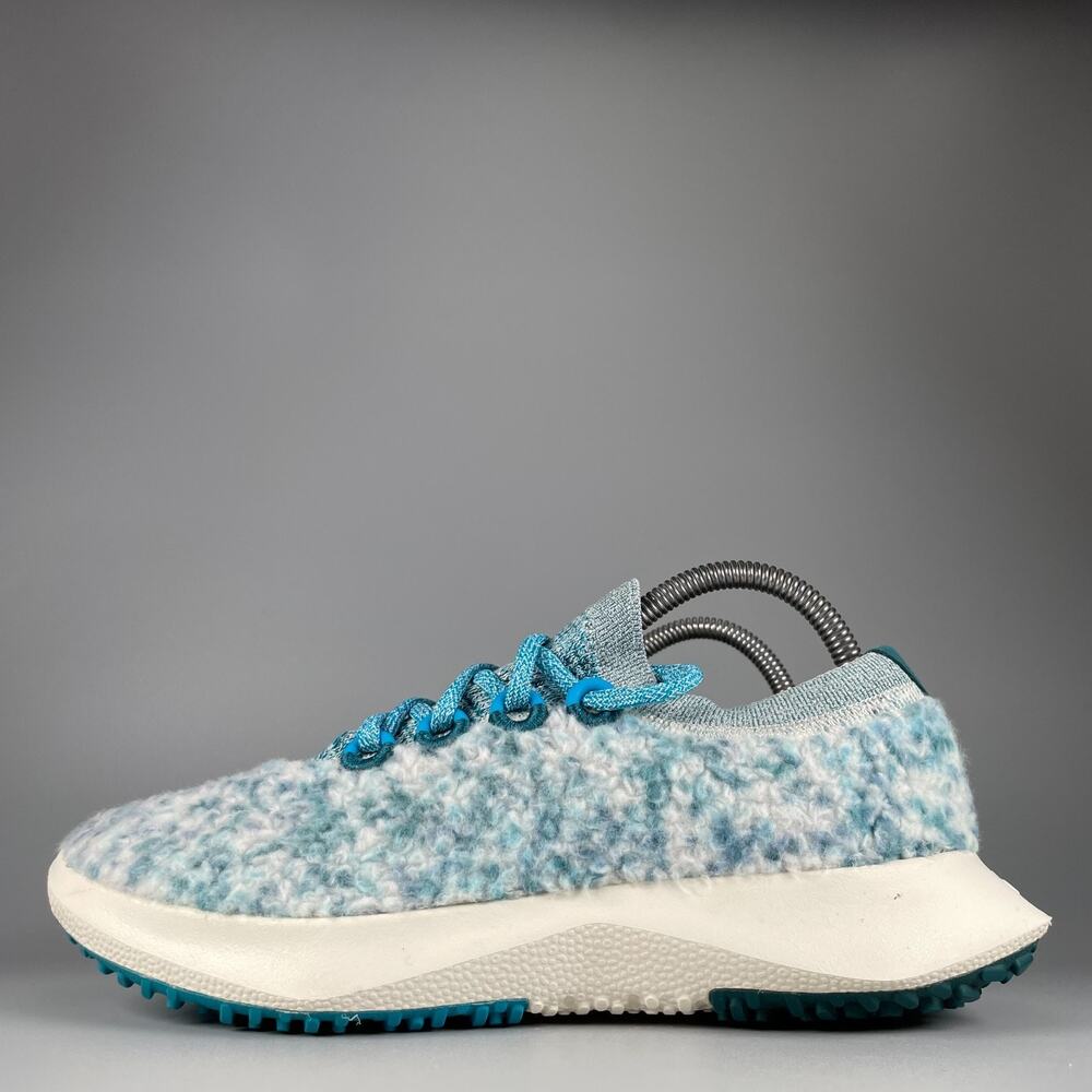 Allbirds Wool Dasher 2 Mizzle Women's Size 9.5 Blue White Running Shoes Sneakers
